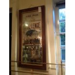 'ASK FOR THE CHALLENGE OLD SCOTCH WHISKEY' An original advertising mirror, Circa 1920/1930,