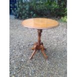 IN THE MANNER OF WILLIAM BURGESS A beech wood and birdseye maple framed tilt top occasional table,