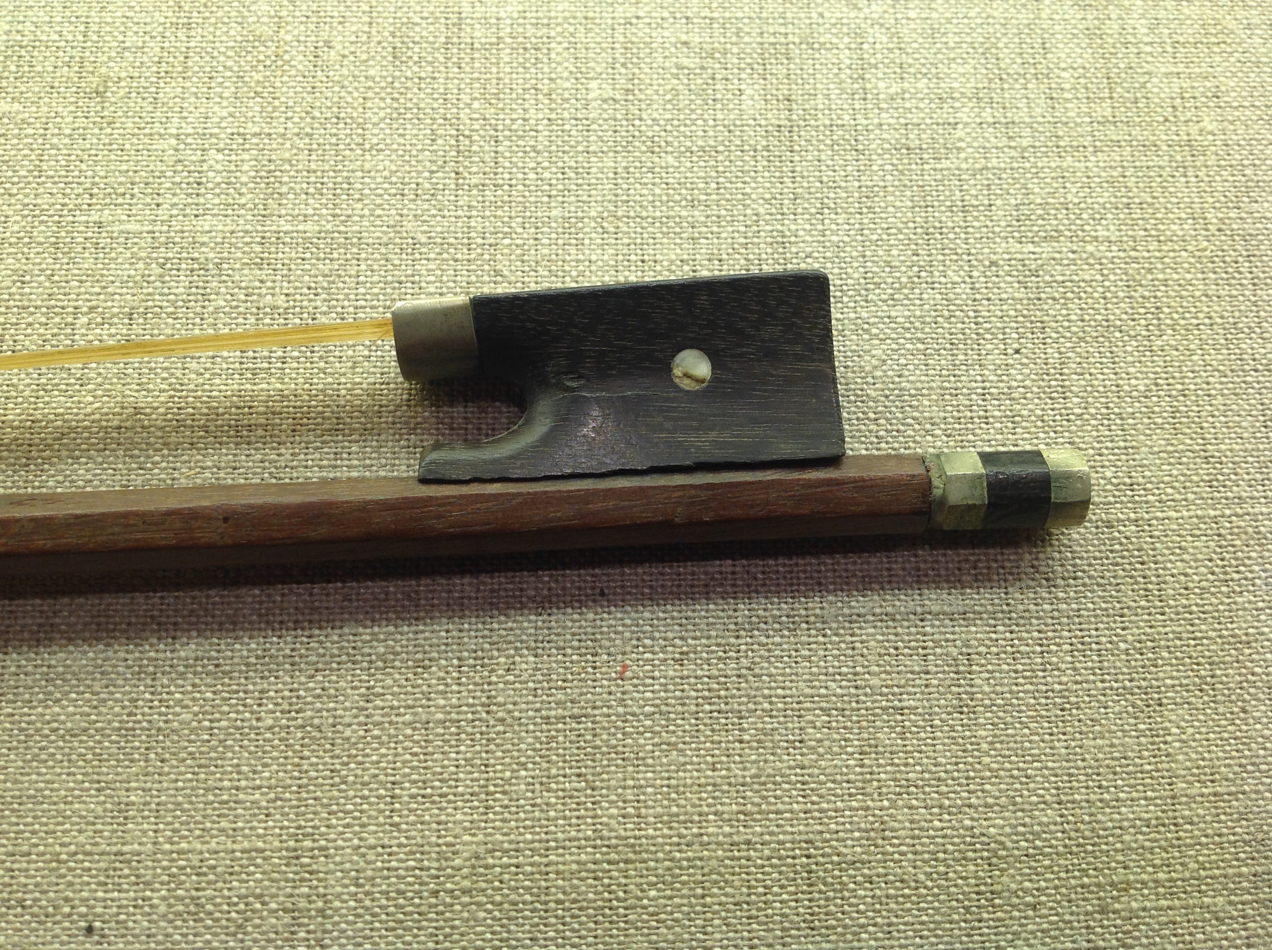 EUGÈNE NICOLAS SARTORY, 1871 - 1946 A violin bow with ebony and mother of pearl mounts, inscribed ' - Image 4 of 6