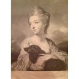 JOSHUA REYNOLDS, P.R.A., 19TH CENTURY, MIXED METHOD ENGRAVING Depicting Lady Charles Spencer,