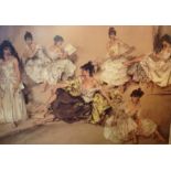 SIR WILLIAM RUSSELL FLINT, R.A., A 20TH CENTURY COLOURED PRINT  Titled 'Variations III', limited