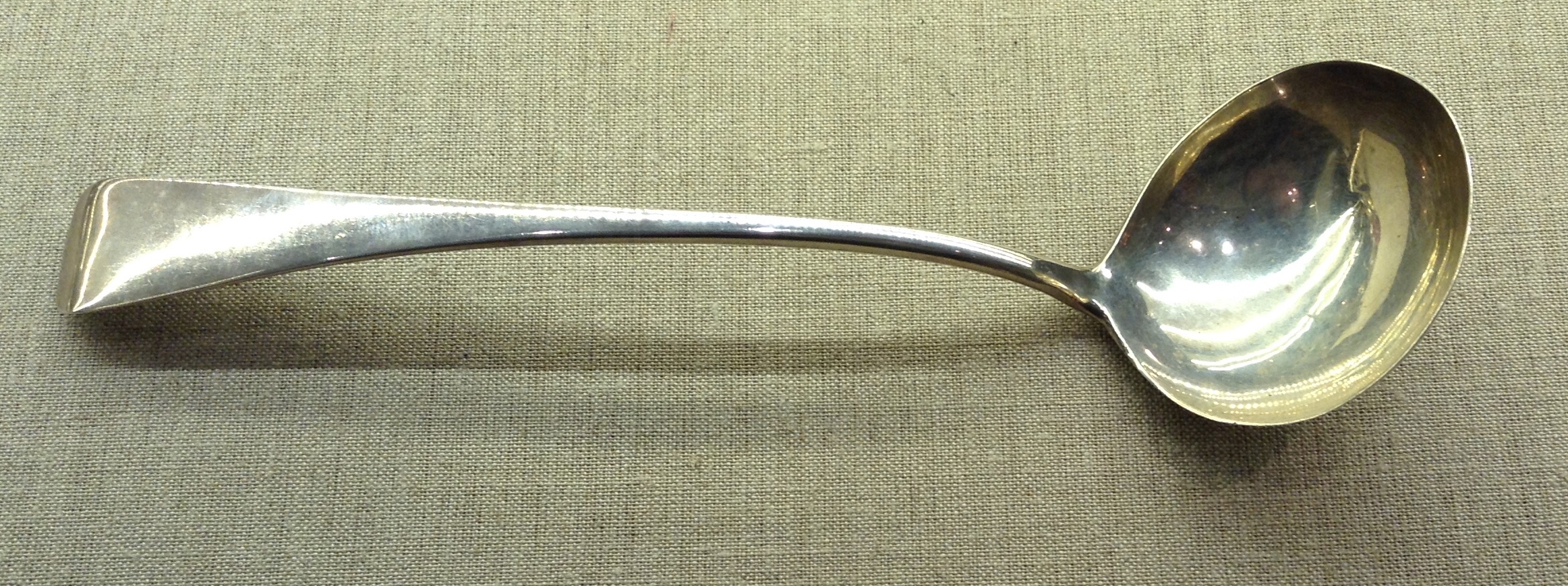 A VICTORIAN HALLMARKED SILVER, LONDON, 1858, LADLE.  (approx 26½cm) - Image 2 of 7
