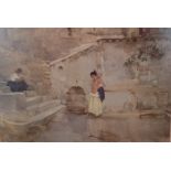 SIR WILLIAM RUSSELL FLINT, R.A., A PAIR OF 20TH CENTURY COLOURED PRINTS Of Spanish maidens bathing