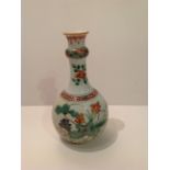 A LATE 17TH/EARLY 18TH CENTURY CHINESE BALUSTER VASE Finely decorated with flowers. (h 26cm)