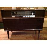 GRUNDIG, A 1960'S GERMAN LACQUERED TEAK MULTI STEREO CONSOLE LUMOPHON AUTOMATIC 36 Having a