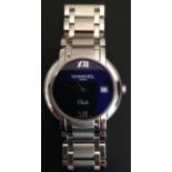 A 2001 GENTLEMEN'S RAYMOND WEIL 'OTHELLO' STAINLESS STEEL WRIST WATCH With black face, having