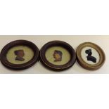 A PAIR OF 19TH CENTURY FRENCH WAX PORTRAITS OF NAPOLEON AND JOSEPHINE In circular frames, together