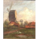 H. LANGLEY LANDER, A COLLECTION OF THREE EDWARDIAN OILS ON CANVAS To include a coastal scene, a tall