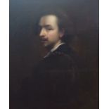 AFTER VAN DYKE, 1599 - 1641, OIL ON CANVAS A half length portrait of Van Dyke, gilt wood