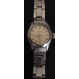 A MID 20TH CENTURY LADIES' ROLEX OYSTER PRECISION WATCH The stainless steel case with integral