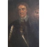 A 17TH CENTURY OIL ON CANVAS PORTRAIT OF CROMWELL Gilt framed. (approx 76cm x 57cm). Condition: