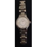 A LADIES' RAYMOND WEIL NOEMIA STAINLESS STEEL WRIST WATCH With mother-of-pearl face and Roman