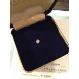 TIFFANY & CO., A LOOSE 0.44CT DIAMOND Mixed cut, clarity 'VVS2', colour 'H', complete with full