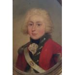 H.R.H. WILLIAM FREDRICK, SECOND DUKE OF GLOUCESTER, A LATE 18TH CENTURY OVAL PORTRAIT ON PANEL