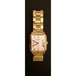 RAYMOND WEIL, SAXO, A GENTLEMEN'S GOLD PLATED WRISTWATCH. Condition: glass has some light scratches