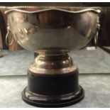 A SILVER PLATED PIGEON RACING TROPHY 'Jim Shepherd Memorial, the 1910 Oxford C.B.S.', on stand.  (