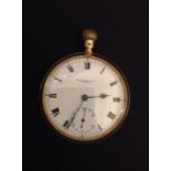 THOMAS RUSSELL, LIVERPOOL, AN EARLY 20TH CENTURY HALLMARKED 18CT GOLD OPEN FACED POCKET WATCH Having