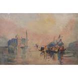 C.H., TWO EARLY 20TH CENTURY WATERCOLOURS Views of Venice, framed and glazed. (largest 33cm x 23cm)