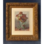 H.A. ETHERIDGE, EXHIBITED 1882, WATERCOLOUR Still life, flowers. (42cm x 49cm)
