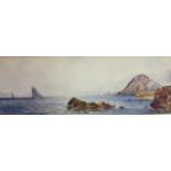 THOMAS SYDNEY, AN EARLY 20TH CENTURY WATERCOLOUR Ilfracombe coastal view, with sailing boats and a