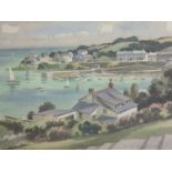 WILLIAM H. MAILE, A PAIR OF 20TH CENTURY WATERCOLOURS Coastal views, with boats and harbours (