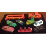 A COLLECTION OF VINTAGE AND MODERN TOY CARS Including a Matchbox Lesney Scammel 6x6 tractor and