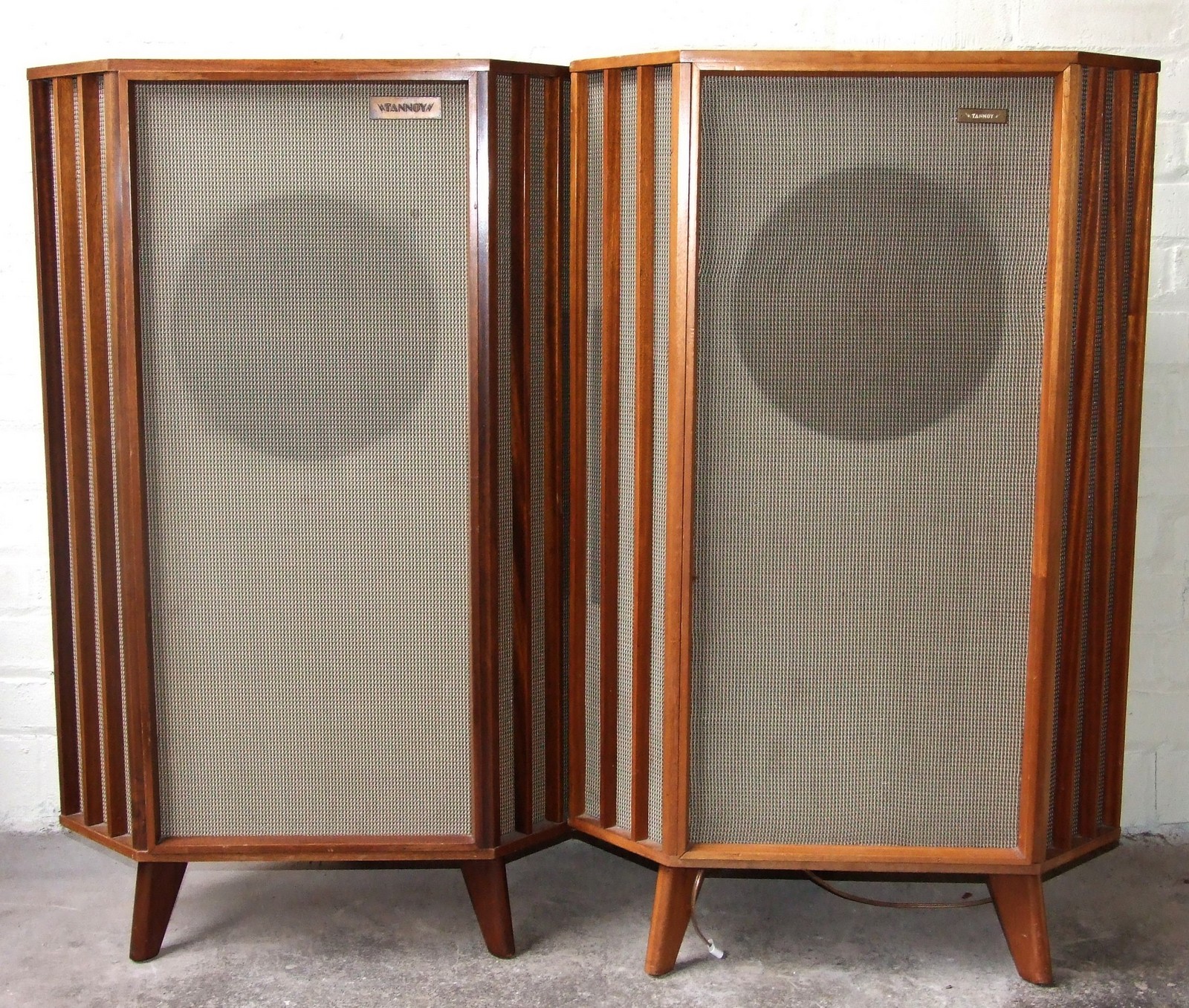 2 Tannoy Silver Monitor 12” Speakers (Circa 1950’s) Serial No’s 018031 and 015535 Type LSU/HF/12/L