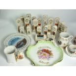 Collection of Porcelain Commemorative Ware incl 18 Longcase Clocks.