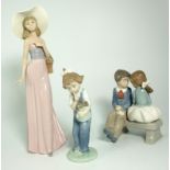 3 Lladro Nao Figures.