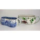 2 Late 18th, Early 19th Century Porcelain Bordeleaus One Spode, other Continental.