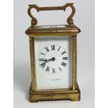 French Brass Carriage Clock – 4½”.