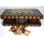 Vizagapatam Backgammon, Chess Games Case with Pieces.