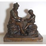 Spelter Figure – Titled ‘Ye Maunna Tramp on the Scotch Thistle   Laddie’.
