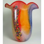 Art Glass Vase – 12½” high.