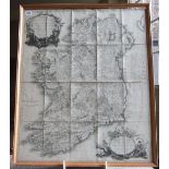 Framed Map of Ireland and Framed Fisherman’s Map of Tweed Salmon Pools.