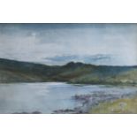 T MARJORIBANKS HAY - Highland Loch Scene. Watercolour Signed. 10” x 14.5” £60/80