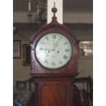 Mahogany Cased 8 Day Grandfather Clock. £200/300