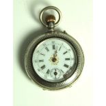 Edwardian Wind Top Silver Dress Pocket Watch (working order but pointer off). £60/80