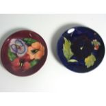 Pair of Moorcroft Pin Dishes – 4½” diameter. £40/60