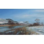 **IAN GARLAND – The Tweed Towards Kittyfield. Acrylic. Signed 9.5” x 15” £30/40