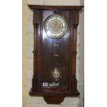 Late 19th Century Mahogany German Wall Clock. £40/60
