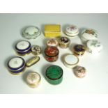 17 assorted Pill and Trinket Boxes. £40/60