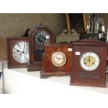 4 assorted Clocks incl. a Valve Radio Clock. £30/40