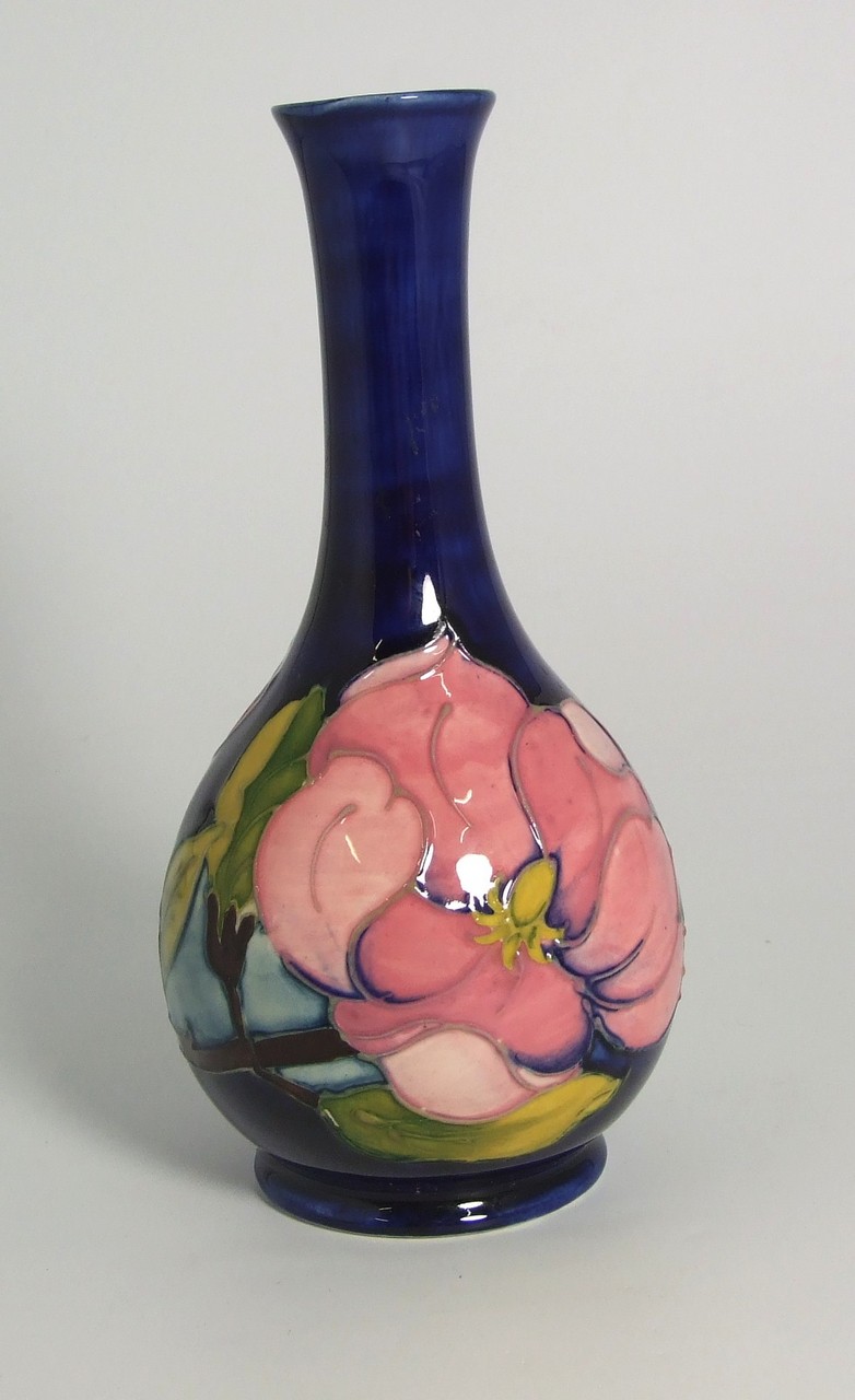Moorcroft Bottle Shaped Vase – 8½” high. £70/100
