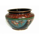 Oriental Cloisonne Vase with Dragons and Exotic Bird Decoration – max. diameter 8”. £40/60
