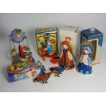 7 Children’s Tin Toys (4 in original boxes). £30/40