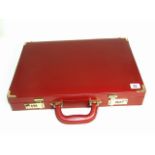 Red Leather Ladies Attache Case. £20/30