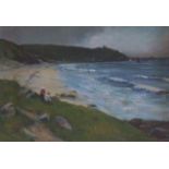 COLIN HUNTER – A Coastal Walk. Oil. Signed. 9.25” x 13” £400/600