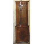 Reproduction Corner Cabinet with Glazed Upper Door. £40/60