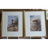 ARCHBALD THORBURN – Pair of Framed Limited Edition Prints. Redstarts and Robin – both 515/1500 (11”